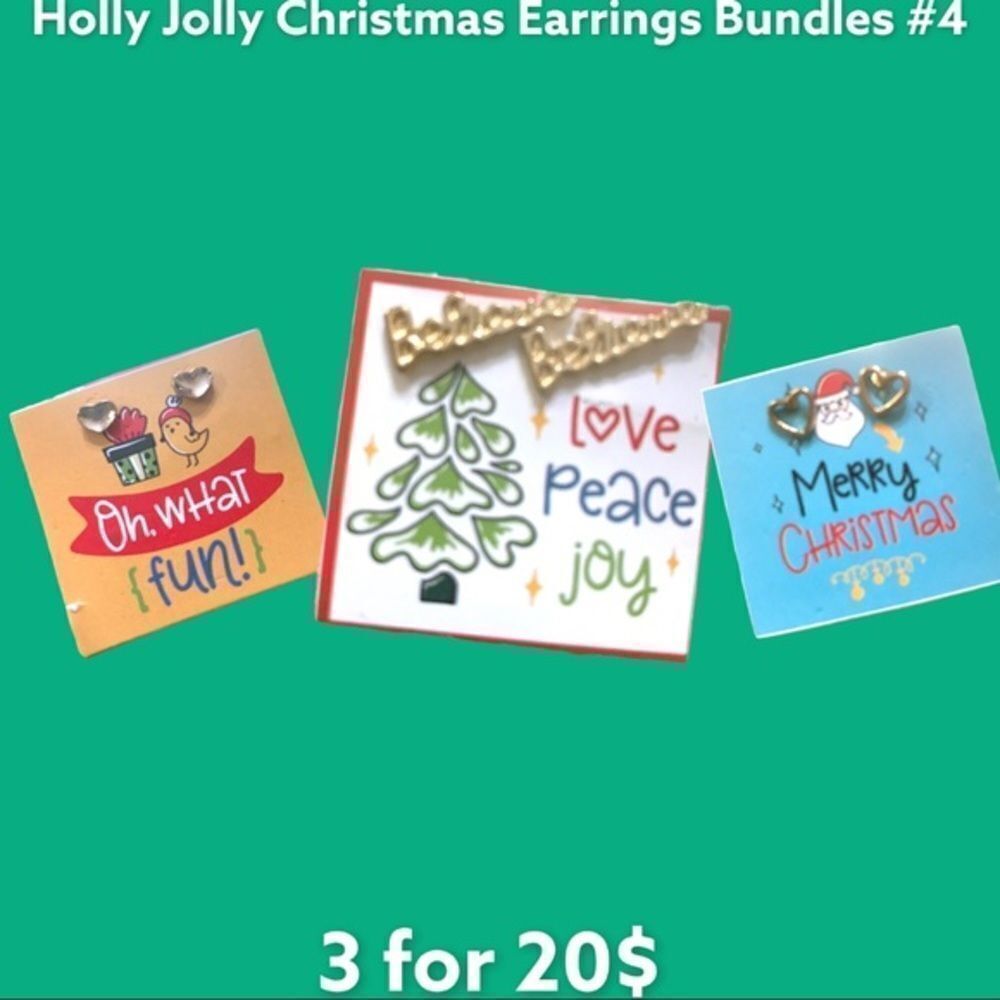 Holly Jolly Christmas Earrings Bundles 1-4